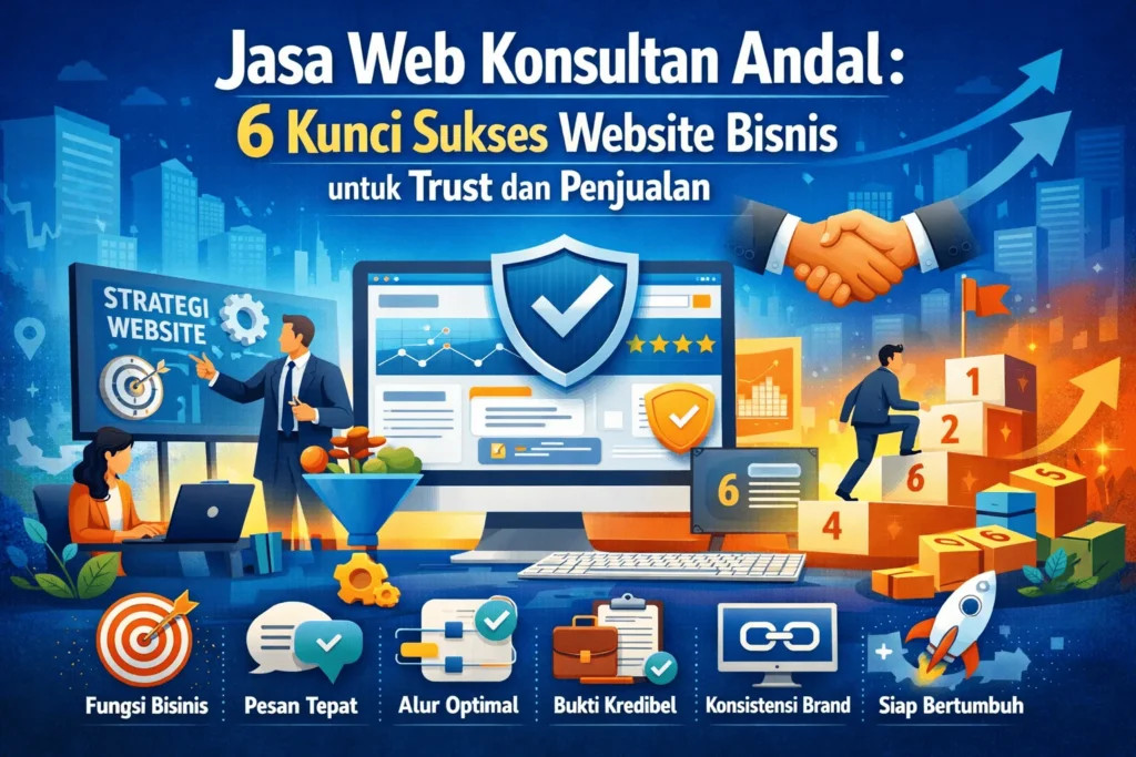 Jasa Web Konsultan Andal: 6 Kunci Sukses Website Bisnis untuk Trust dan Penjualan